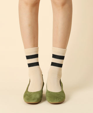 Women's Retro Striped Ankle Sock