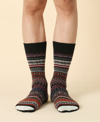 Men's Vintage Pattern Sock - 10
