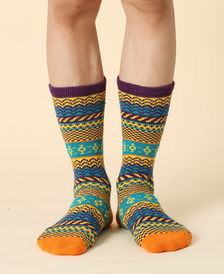 Men's Vintage Pattern Sock - 04