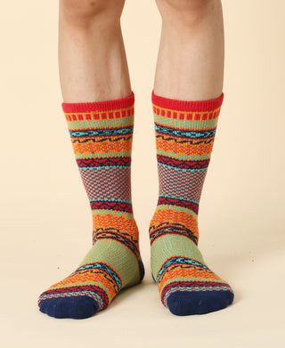 Men's Vintage Pattern Sock - 07