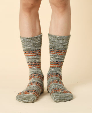 Men's Vintage Pattern Sock - 14