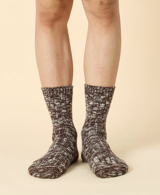 Men's Mélange Rugged Socks - Brown