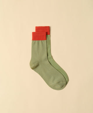 Women's Shimmering Olive Sock