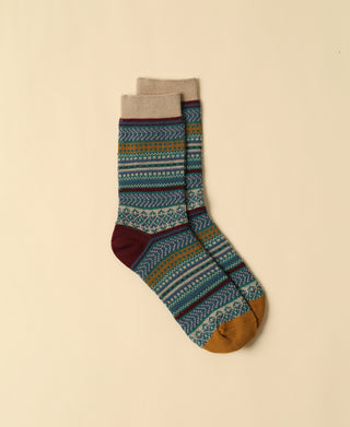Women's Vintage Pattern Sock - 12