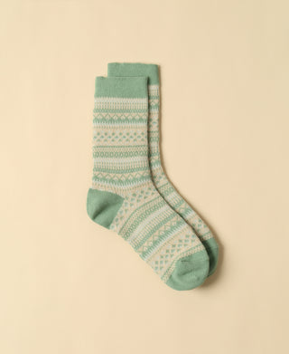 Women's Vintage Pattern Sock - 10
