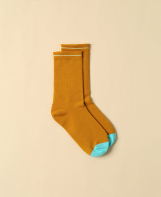 Women's Solid Tan Socks