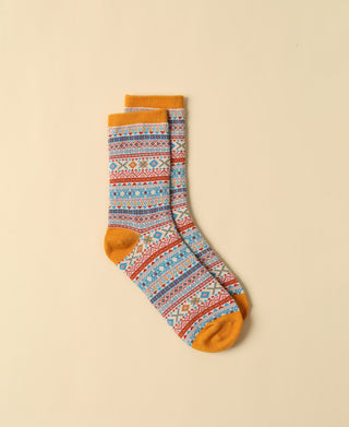 Women's Vintage Pattern Sock - 01