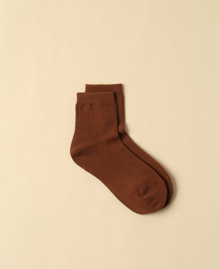 Women's Cotton Ankle Socks - Mocca