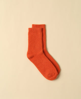 Women's Wool Crew Sock Mimi - Tangerine