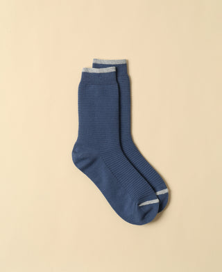 Women's Solid Provence Blue Sock