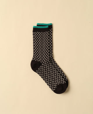 Women's Darkbrown Argyle Novelty Sock Women's Darkbrown Argyle Novelty Sock