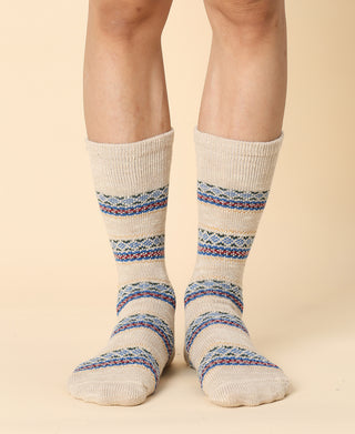 Men's Vintage Pattern Sock - 15
