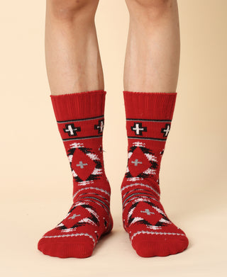 Men's Vintage Pattern Sock - 16