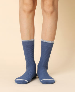 Women's Solid Provence Blue Sock