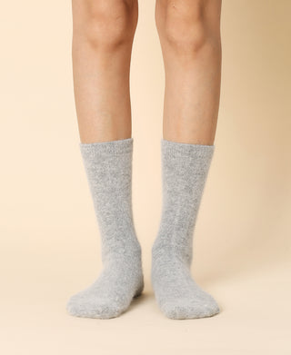 Women's Wool Light Grey Crew Sock