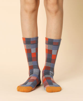 Women's Multi Colors Carreaux Sock