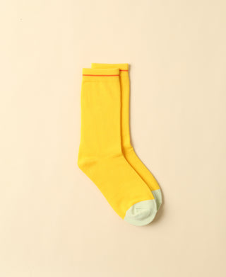 Women's Solid Lemon Socks