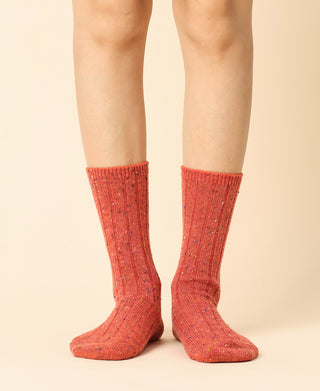 Women's Poppy Red Winter Socks